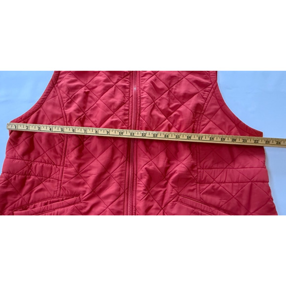 Women's Riding Vest Quilted Bit & Bridle Brick Red 1X Equestrian Wear - Picture 5 of 6